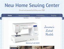 Tablet Screenshot of newhomesewingcenter.com